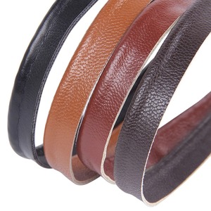 เข็มขัดหนังแท้สำหรับผู้ชายสไตล์ลำลองพร้อมหัวเข็มขัดเหล็กที่ออกแบบในปากีสถาน - Product Image 3