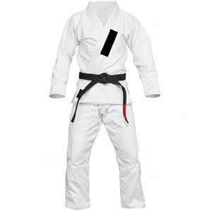 Ensemble de judogi blanc professionnel personnalisé 450GSM en coton, uniforme d'arts martiaux, séchage rapide, combinaison d'entraînement BJJ pour adultes et enfants - Product Image 6