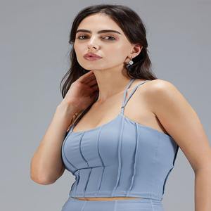 Nueva llegada personalizable para mujer Chic Pin Tuck Top Nueva llegada Venta caliente Estilos de diseñador Correas Corsé Top Hecho EN LA India - Product Image 3