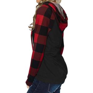 Nueva moda mujer de gran tamaño 100% algodón bloque Sudadera con capucha invierno peso pesado polar con bordado Rhinestone Logo impreso diseño - Product Image 4