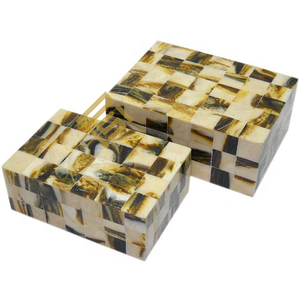 Collar de hueso de cuerno de la mejor calidad estándar superior, cajas decorativas de joyería, logotipo personalizado, decoración del hogar, embalaje de regalo, los más vendidos - Product Image 5