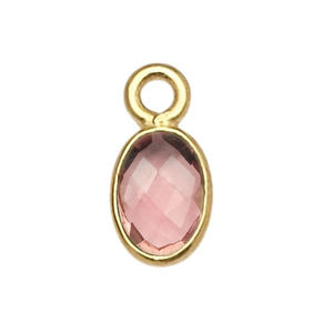 Dijes Ovalados de Malaquita de 6x4 mm con Bisel, Plata de Ley 925 Chapada en Oro, Conjunto de Bisel con Malaquita, Colgante de Malaquita, Proveedores de Joyería de Plata - Product Image 2