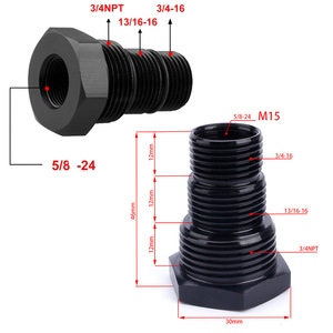 Bộ Lọc nhiên liệu Bộ chuyển đổi kết nối 1/2-28,5/8-24 đến 3/4-16,13/16-16,3/4 NPT - Product Image 5