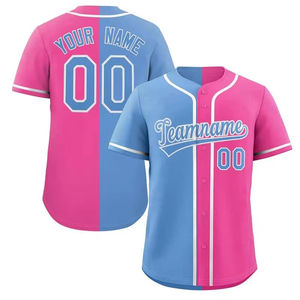 Nouveauté, maillot de baseball personnalisé avec nom imprimé, logo personnalisé, polyester respirant à séchage rapide, vêtements de sport unisexe - Product Image 3