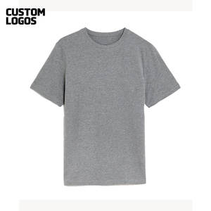 Camiseta de punto de algodón 100% de verano para hombre, camiseta transpirable de cuello redondo al por mayor - Product Image 5