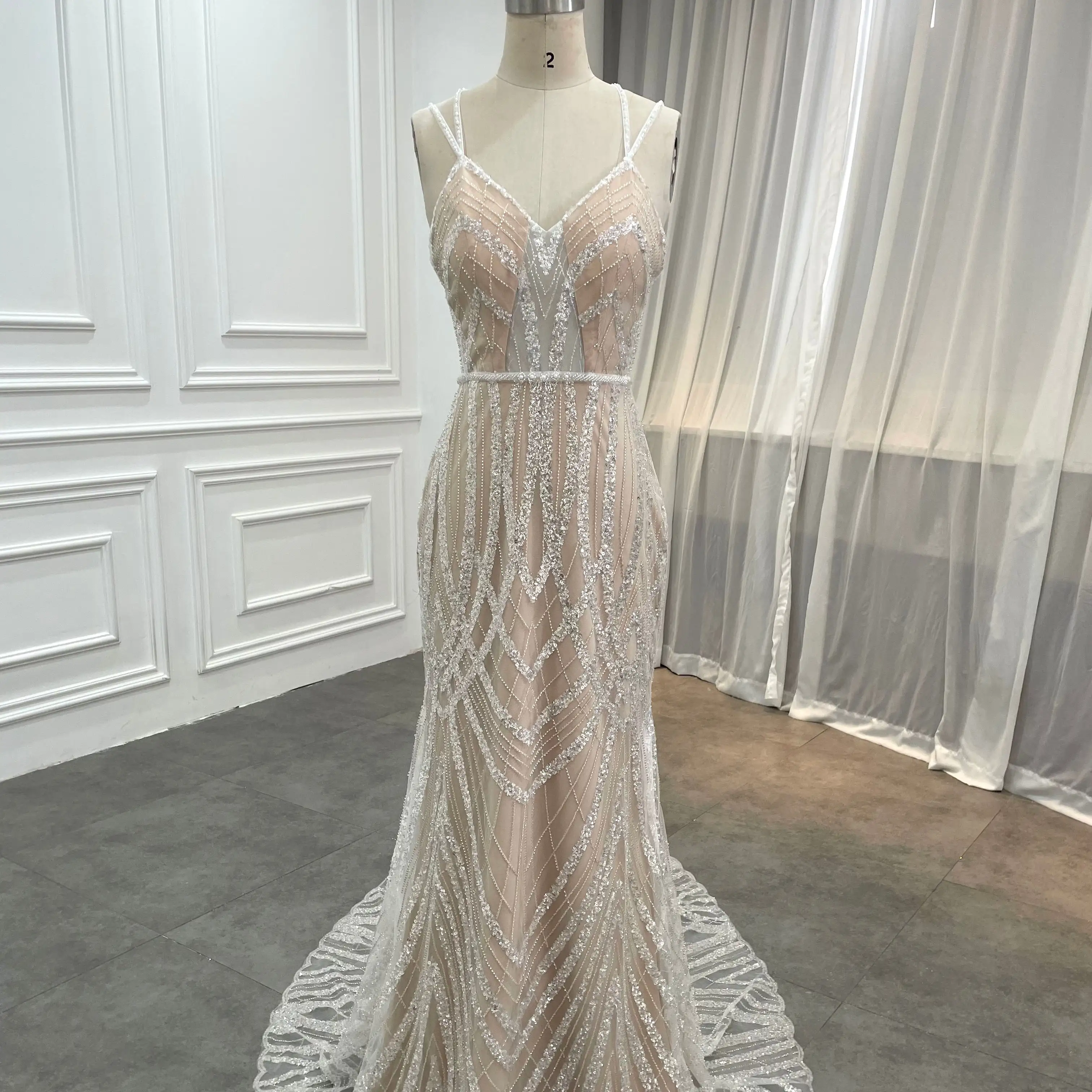 New Design Unique High Quality Mermaid Wedding Dress Elegant Sleeveless Wedding Dress For Women 2023 Bridal 2024 Curvy