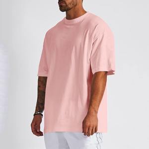 T-shirt surdimensionné pour hommes Coupe ample décontractée T-shirt en coton lourd Basic Essential Soft Classic manches courtes Baggy Washed Street - Product Image 3