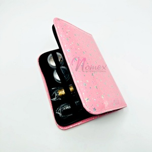 Kit de herramientas de extensión de cabello rosa a precio de venta de fábrica, pinzas para el cabello, cajas de cuentas, hilos y tijera, acero sostenible de alta calidad - Product Image 5