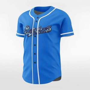 Maillot de baseball pour hommes fabriqué en gros maillot d'équipe pour adultes imprimé par sublimation de couleur unie et uniformes de vêtements de sport - Product Image 1