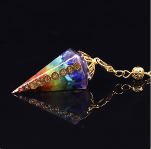De cristal, venta al por mayor 7 Chakra Reiki Dowser Orgone péndulo Chakra conjunto - Product Image 4