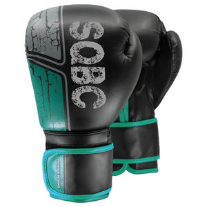 Guantes de boxeo profesionales de cuero PU azul de alta calidad Tamaños personalizables 8oz-16oz - Product Image 4