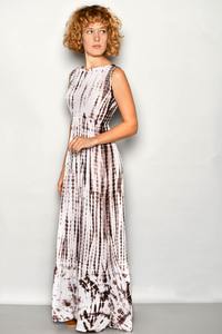 Nouvelle robe longue à la mode rayonne cravate teinture pour les femmes été plage fête porter Collection station porter belle robe longue d'été - Product Image 3