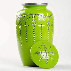 Jarrón de urna de cremación de latón hecho a mano para cenizas urna de recuerdo funerario conmemorativo de alta calidad - Product Image 1