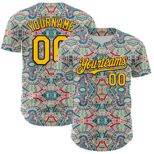 Maillot de baseball personnalisé en gros, 100 % polyester, impression numérique, léger, résistant à l'humidité, respirant, col en V, unisexe, adulte - Product Image 4