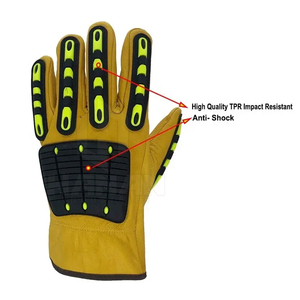 Gants durables personnalisables de mécanicien pour l'usage industriel et des véhicules à moteur antiglissement et coupe résistants - Product Image 5