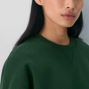 Women's Sweatfleece Crew <b>Neck</b> Sweatshirt Soft Cotton Fleece Embroidered High Quality <b>Ladies</b> Crewneck Sweatshirts for Men's - Product Image 4