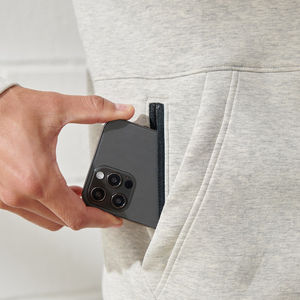 Sweat à capuche pour homme de luxe, coupe classique, extensible dans les 4 sens, tricoté en coton et fibre de bambou, streetwear, broderie personnalisée, fermeture éclair sur le devant - Product Image 3