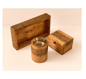 Ensemble de brûleurs d'encensoir arabe Bukhoor Mubkhar maison église chrétienne encens et porte-encens pour la combustion de Bukhoor - Product Image 4