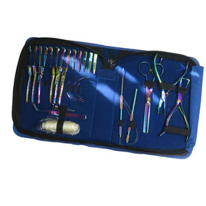 Kit d'outils d'extension de cheveux professionnel comprend une brosse à cheveux pince à deux trous outil de séparation pinces à cheveux pour le travail de Salon - Product Image 6