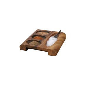 High Quality Wholesale Salt Pepper Shaker <b>Set</b> Double Wooden <b>and</b> Glass <b>Herb</b> <b>Spice</b> Tools with Natural Finished Box Packed - Product Image 6