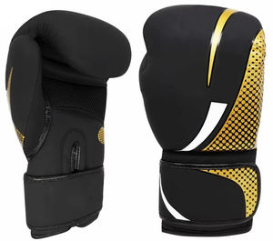 Guantes de Boxeo MMA de Cuero con Cordones, Agarre Cómodo, Guantes de Entrenamiento para Hombre - Product Image 1