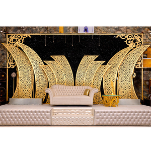 ซุ้มโลหะตัดด้วยเลเซอร์สำหรับตกแต่งงานแต่งงาน ดีไซน์อเมริกันและอินเดีย ขายส่งจากโรงงานในแคนาดา - Product Image 1