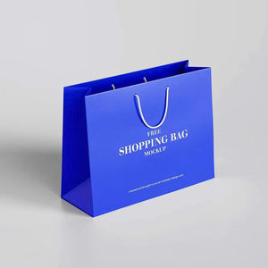 Sac cadeau en papier personnalisé avec poignées sac en papier sacs de remerciement pour Boutique Personalizadas Bolsas De Papel Kraft Al Por Mayor - Product Image 1