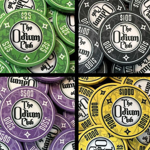 ชิปโป๊กเกอร์เซรามิก10g 40mm พร้อมดีไซน์ที่เป็นเอกลักษณ์สามารถปรับแต่งได้สำหรับใช้ในคาสิโนถาดวัสดุดินเหนียว - Product Image 4