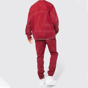 Conjunto de chándal holgado para hombre con sudadera holgada con capucha y pantalones de chándal Ideal para ropa informal diaria, chándal holgado para hombre de ajuste relajado - Product Image 4