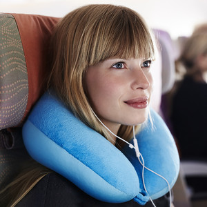 Travel <b>Neck</b> <b>Pillow</b> Memory Foam Airplane Travel Comfortable Washable Cover Plane <b>Neck</b> <b>Support</b> <b>Pillow</b> for <b>Neck</b> Sleeping Not Latex - Product Image 3