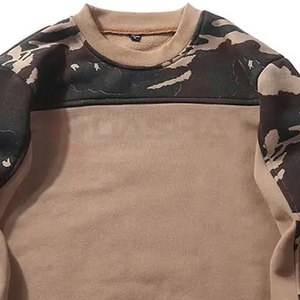 Sweat-shirt à col rond, streetwear d'hiver, logo imprimé uni, polyester et coton, vente en gros, fabricant OEM, faible MOQ - Product Image 2