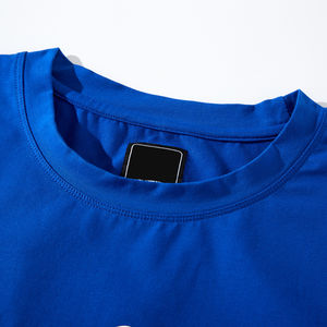 100% Cotton Heavyweight <b>Men's</b> Oversized <b>Silk</b> Screen Printed Solid Knitted T-<b>Shirt</b> with 3D for - Product Image 5