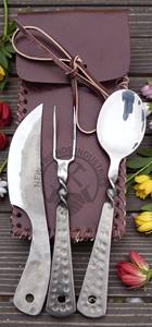 Juego de Cubiertos Medievales de Edición Nueva, Juego de Cubiertos Forjados a Mano para Salón de Comedor, Utensilios de Cocina Renacentistas - Product Image 5