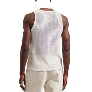 เสื้อกล้ามตาข่ายผ้าฝ้ายระบายอากาศพิมพ์ลายตามสั่งปี 2026 สำหรับผู้ชาย เสื้อผ้ากีฬาออกกำลังกายฤดูร้อน เสื้อผ้าลำลองติดกระดุมสำหรับผู้ชาย - Product Image 2