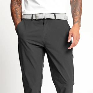 Logotipo personalizado de alta calidad de lona Formal ligero recto pantalón Golf secado rápido transpirable cómodo pantalón de lobo para hombre - Product Image 2