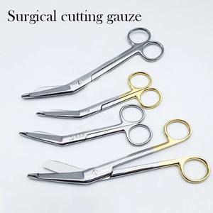 กรรไกรตัดผ้าพันแผลทำจากเหล็กสแตนเลสผ้าพันแผลสำหรับผ่าตัด & กรรไกรทางการแพทย์สำหรับการปฐมพยาบาลและการใช้ทางคลินิกเครื่องมือสัตวแพทย์ - Product Image 5
