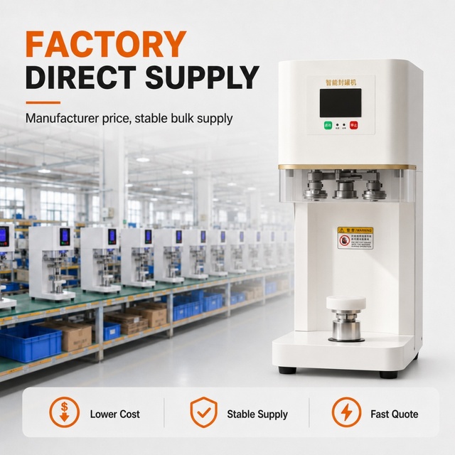 Full Automatic Pop PET Tin Can Seamer Beverage  Electric Driven Can Sealer Can Sealing Machine for Milk Tea Shop