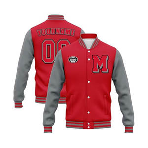 Blouson universitaire léger pour hommes Blouson bombardier Letterman décontracté avec col montant pour l'hiver Design OEM personnalisable disponible - Product Image 2