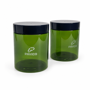 Pot cosmétique en plastique à large ouverture de 200 ml, vert foncé, col fileté de 68 mm, fabricant d'emballages cosmétiques au Vietnam - Product Image 2