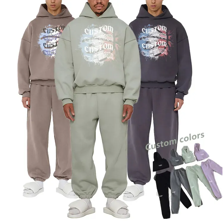 New Men Track Suits Set Top Selling Men Tracksuit 100% cotton Wholesale Design Your Own Sport Tracksuit