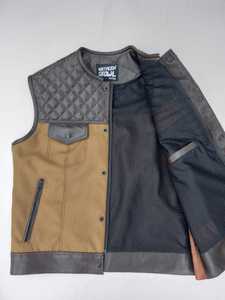Chaleco de cuero genuino de piel de vaca Reversible suave y transpirable, moda clásica de Hip Hop con decoración de botones para invierno - Product Image 6