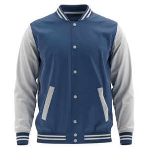 Chaqueta Varsity de Moda Urbana para Hombre, de Lona, Ecológica, Resistente al Viento, Transpirable, con Cierre de Botones, Ropa Casual de Invierno 2025 - Product Image 2