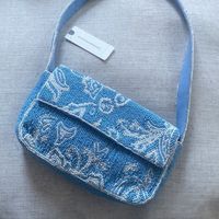 Pochette en verre perlé à motif floral tropical certifiée MS Handicraft, forme et couleur personnalisées, sac à main Fiesta mexicain, modèle à chaîne bandoulière