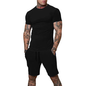 250 GSM ชุดวอร์มแขนสั้นของผู้ชายสำหรับฤดูร้อนชุดวอร์มเสื้อเชิ้ตและกางเกงขาสั้นมีกระเป๋า2กระเป๋าคุณภาพสูงและพรีเมี่ยม - Product Image 4