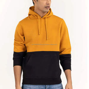 Sudaderas con Capucha Bordadas de Algodón Combinado Extra Grandes Personalizadas, Sudadera de Dos Tonos Unisex al por Mayor, Sudaderas con Capucha y Pantalones Deportivos para Hombre de Talla Grande - Product Image 4