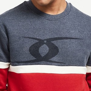 Sweat-shirt à col rond vierge en molleton de coton 100% à logo personnalisé pour hommes, vêtements de rue thermiques à épaules tombantes pour l'hiver - Product Image 6