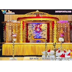 Mandap de mariage traditionnel sri-lankais avec dôme, Mandap pour événement de mariage sri-lankais, Mandap de mariage exceptionnellement magnifique, USA - Product Image 1