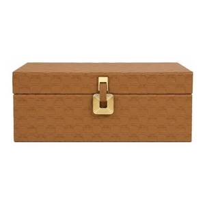 Brown Luxury Leather Velvet Foldable Jewelry Organizer Box with Custom Logo for Bangle Earrings Necklace Set - Product Image 5