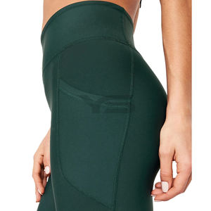 2024, pantalones de Yoga de LICRA de nailon de cintura alta para mujer, mallas deportivas con Control de barriga para entrenamiento de gimnasio - Product Image 3