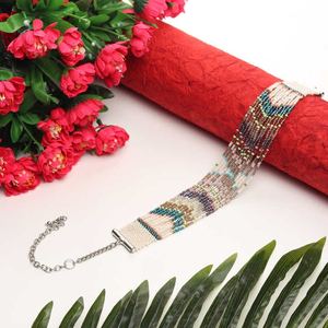 Collar de cuentas de mujer de moda artesanal para eventos casuales con accesorios de cuentas de piedra - Product Image 5